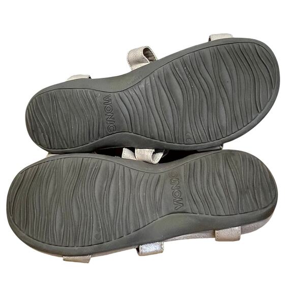 Vionic Jodie Sandal Shimmer Tan Women's Size 8 TVW5391 Excellent Used Condition - Picture 6 of 7